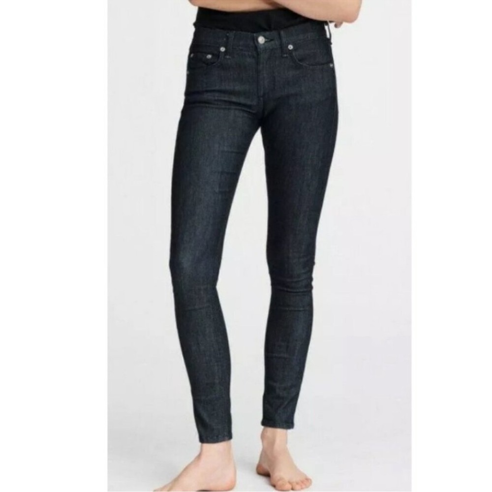 RAG & BONE Women's Mid-Rise Indigo Wash Skinny Jeans